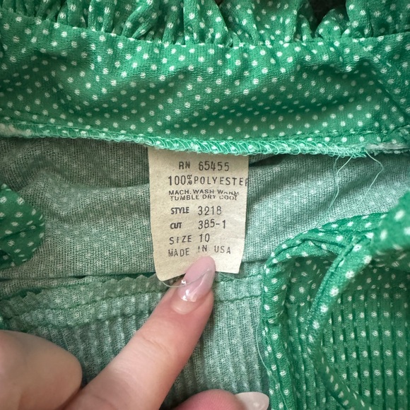 Vintage 70s Polyester Dress. Cute!! - Picture 3 of 5